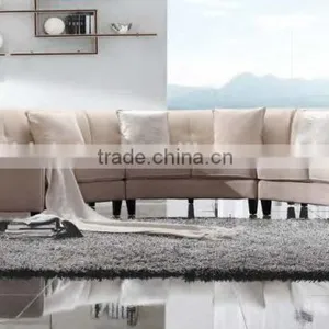 Genuine Leather U Shape Modern Sofa, Real Leather Sofa Furniture thumbnail-1