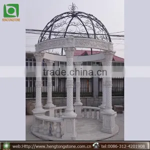 Garden Decoration Stone Marble Pavilion Gazebo thumbnail-1