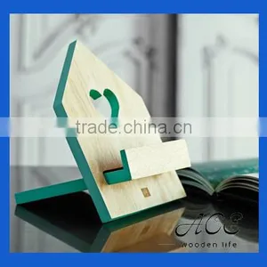 High Quality Wooden Bookend Color Side Wooden Stand Holder thumbnail-1