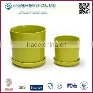 P1310NG Ceramic Bright Color Cheap Garden Pots For Flower&Plant thumbnail-1
