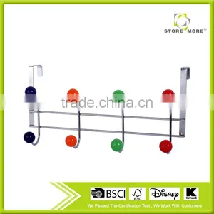 Store More Over The Door 8 Hook Organizer Rack, 4 Different Colors Beads thumbnail-1