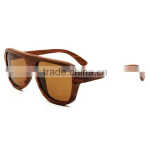 Fashion Design Wooden Glasses New Arrival Color Lens Natural Rosewood Sunglasses thumbnail-2