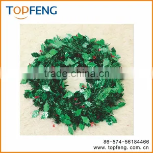 2016 New Hot Seal Beautiful Christmas Tinsel Garland/wholesale Christmas Wreath Decorations/ornament Christmas thumbnail-1