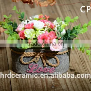 2016 Concrete Flower Plant Planter Colorful Decorative Cement Flower Pot thumbnail-5