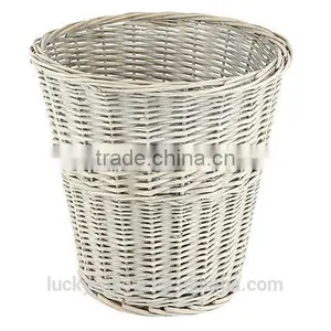 VINTAGE OFFICE WICKER WASTE BASKET,RUBBISH BIN thumbnail-2