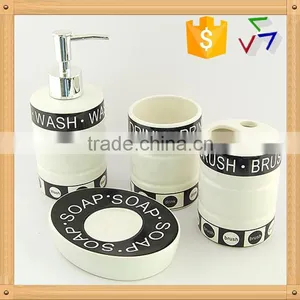 4 Pcs Ceramic Bath Room Accessory thumbnail-1