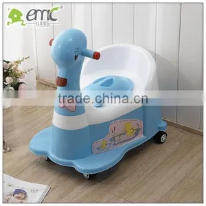 Plastic Duck-shaped Children Toilet Baby Potty With Handle thumbnail-2