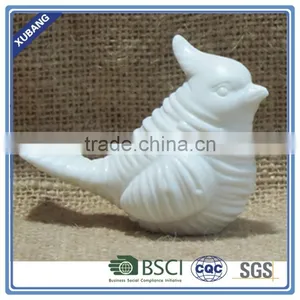 Cute White Ceramic Little Bird Ornament thumbnail-2