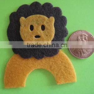 Hot Sale Eco Friendly New Products Promotional Gift Cute Felt Fabric Lion Scrapbooking on Express thumbnail-1