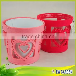 Stylish Promotion High Quality Sturdy Leather Coloured Plant Pots thumbnail-3