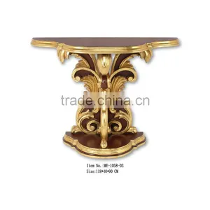 Home Decor Ideas Brown And Gold Console Table thumbnail-1