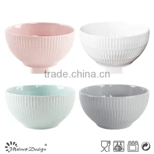 Ceramic Crockery Stoneware Emboss Dinnerware Bulk Bowl thumbnail-5