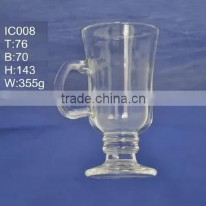 Promotional Gift Tableware Advanced Glass Coffee Mug With Handle thumbnail-1