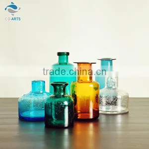 Professional Handmade Various Design Decorative Glass Vase Sets thumbnail-1