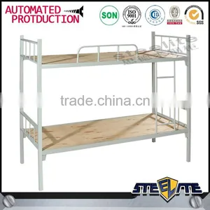 Hot Selling Metal Bunk Bed Steel Adult 2 Tier Black Cot Bed thumbnail-6