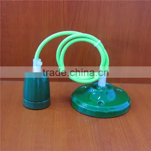 E27 DIY Colorful Screw Contemporary Ceiling Porcelain Droplight Drop Light Lampholder thumbnail-1