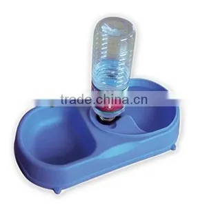 Plastic Pet Bowl 2 Section Automatic Feeding thumbnail-1