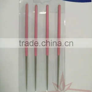 Round Diamond Needle Files With Rubber Shank thumbnail-1