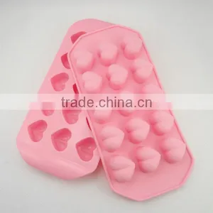 Candy Silicone Tray 15 Cavity Love Ice Mould Silicone Chocolate Molds thumbnail-2
