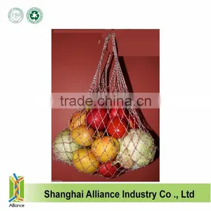 Eco Shopping Grocery Reusable Small Cotton Mesh Drawstring Net Bag thumbnail-1