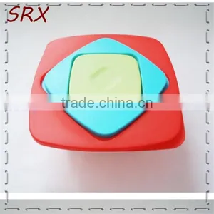 6oz 7oz 8oz Three Size Three Color Manufacture Square Plastic Bowls With Lid thumbnail-2
