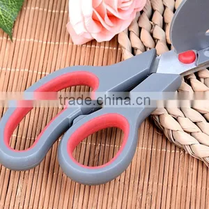 2016 Multifunctional Stainless Steel Pizza Scissors With Rubber Soft Tpr Handle /rubber Scissors thumbnail-6