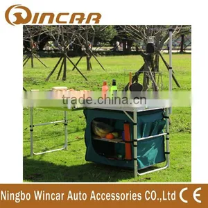 Multi-function Aluminum Folding Table With Cloth Cabinet thumbnail-1