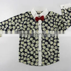 2016 New Design Boy's Shirt /100% Cotton Printing Shirt/ Flower Printing thumbnail-2