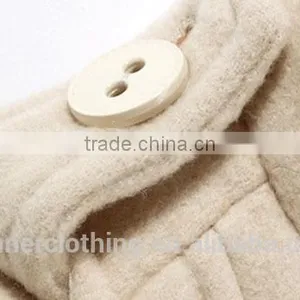Girls Top Fashion With a Hat Warm Short Leather Coat thumbnail-4