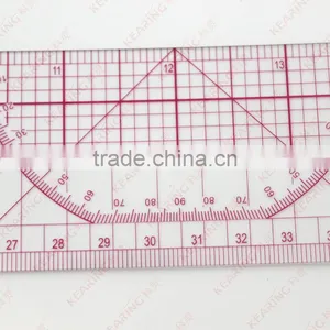 60cm&24" Straight Flexible 1.2mm Thickness Sandwich Line Plastic Garment Ruler for Sewing Design#8097 thumbnail-2