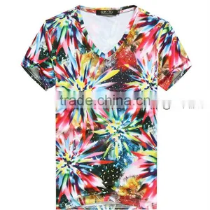 Cheap High Quality Clothes t Shirt Dye Sublimation T-shirt Printing thumbnail-1
