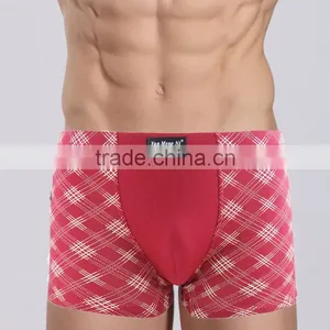Pretty Printing Bamboo Fiber Men Boxers Soft Good Elasticity Strong Men Underwear Sexy Men's Boyshorts thumbnail-2