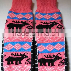 Kids Anti Slip Moccasin Slipper Sock thumbnail-5