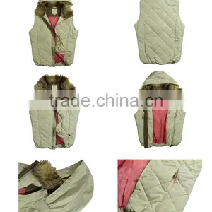 Fashion Winter Women's Warm Sleeveless Coat With Fur Hood thumbnail-6