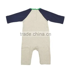 High Quality 100% Cotton Interlock Custom Baby Knit Romper thumbnail-2