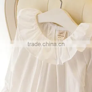 0-3 Years 2017 Wholesale Cotton Summer White Baby Blouses thumbnail-3