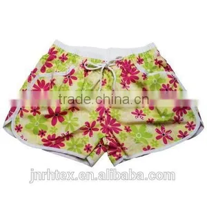 100 Cotton Custom Printed Women Beach Shorts thumbnail-1