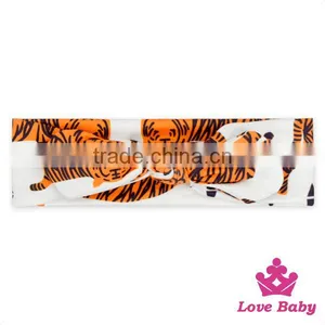 Wholesale Fancy Newborn Baby Gift Floral Pattern Cotton Bow Hair Headband Accessories For Baby thumbnail-6