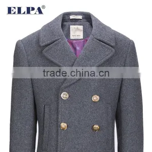 ELPA 2015 Style Double Breasted Wool Material Overcoat Short Style Warm Boy Gray Kids Winter Dress Wool Coat thumbnail-4