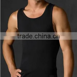 Mens Cotton Fitted Tank Tops RO02 thumbnail-1
