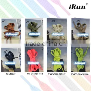 Plain Sneaker Shoelaces~Flat Coloured Shoe Laces~Colours Football Boots Train Shoelaces~NO MOQ~57 Colors Available~Accept Custom thumbnail-5