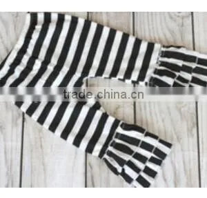 Wholesale High Quality Girl Pans Baby Girl Pants Striped Ruffle Pants Children Ruffle Pants thumbnail-1