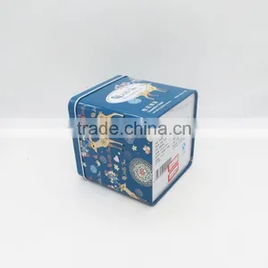 Blue Square Gift Tin Box/ Metal Money Tin Box thumbnail-2