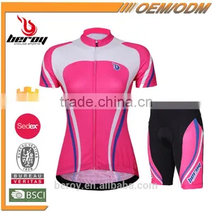 BEROY Pro Team Pink Short Cycling Jerseys, Custom Bike Jerseys No Minimum thumbnail-1