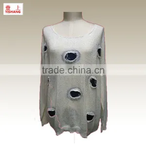 Hot Sale!Hollow 50%Acrylic 50% Sweater Lady Fashion Sweater thumbnail-1