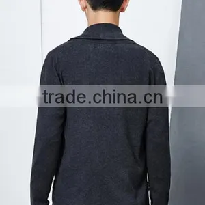New Ideas Collar Wrap Grey Cashmere Knit Cashmere Sweater Mens for Sale thumbnail-4