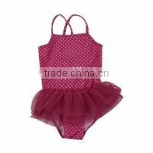 Kids Swimsuit Swimwear One Piece Cut Bow thumbnail-1