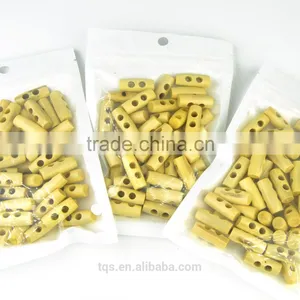 50Pcs/bag 25mm Custom Natural Wood Toggle Horn Buttons For Coat thumbnail-6