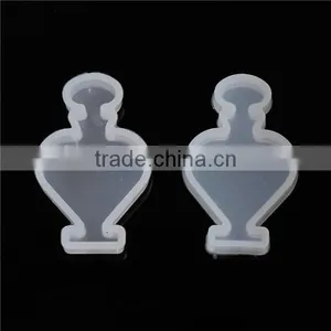 Silicone DIY Tools Resin Mold Heart Bottle White 44mm x 28mm thumbnail-1