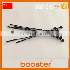 3'' Black Plastic Pearl Tie thumbnail-1